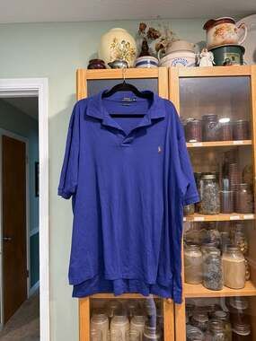 Polo Ralph Lauren Pima Soft Touch Royal Blue Polo Shirt XLT Tall